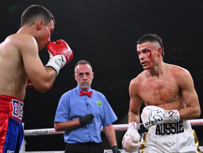 Harry Garside Charlie Bell. Picture: No Limit Boxing
