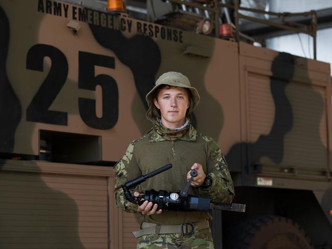 Sapper Samuel Linke, a Combat Rescue Operator from the 1st Combat Engineer Regiment in Darwin. Picture: Captain Annie Richardson. Copyright: Department of Defence