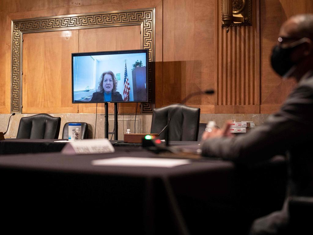 A cybersecurity meeting in the US. Picture: Sarah Silbiger