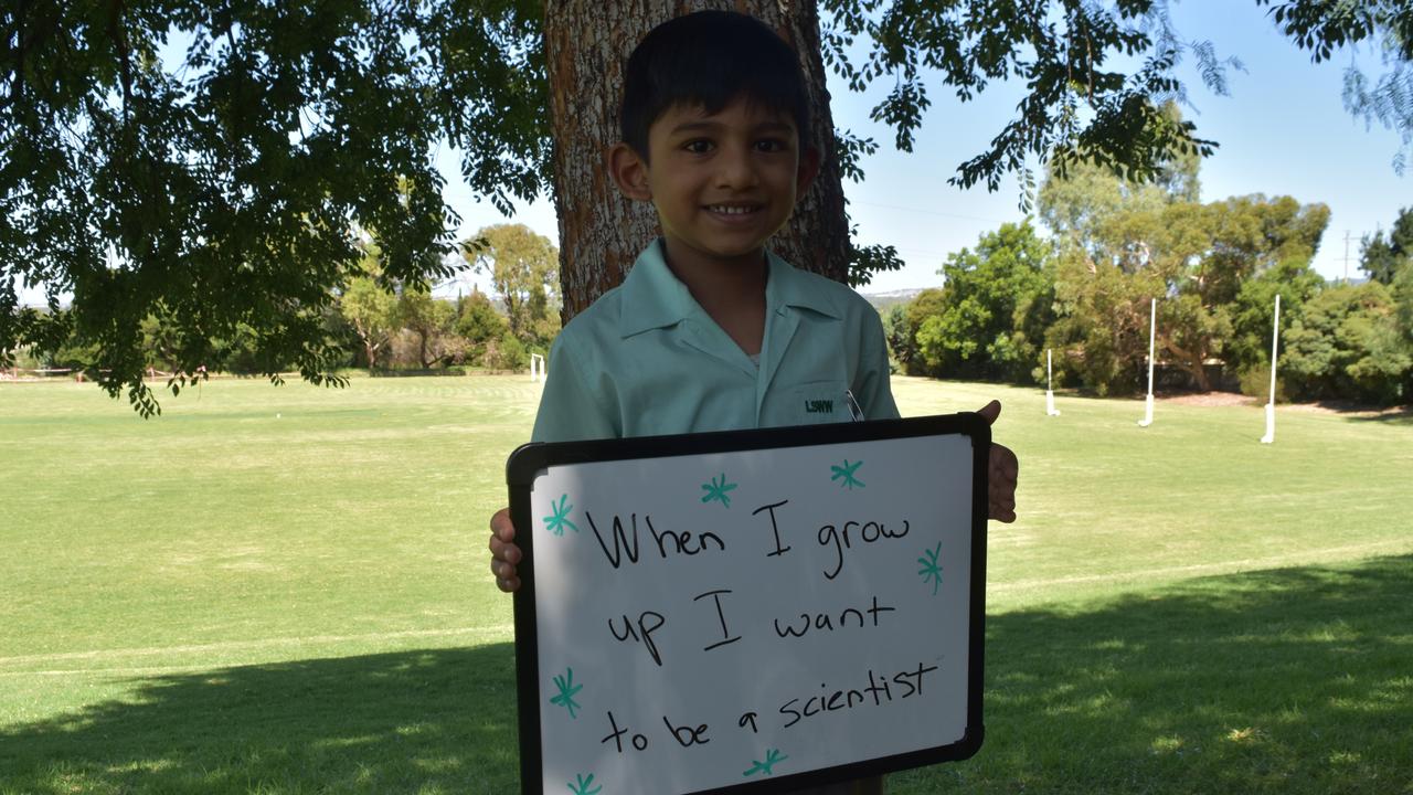 My First Year - Lutheran School Wagga Wagga students say what they would like to be when they grow up. Picture: Sam Turner