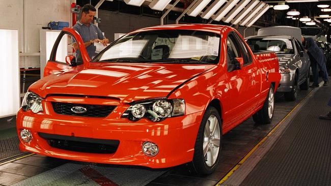 The BA series Falcon ute from 2002, one of the most successful models. Picture: Supplied