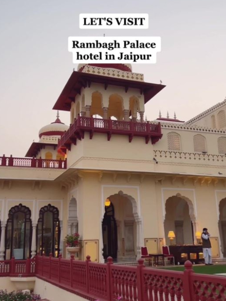 ‘Rambagh Palace’ has thousands of five-star reviews. Picture: TikTok/rosannafalconer