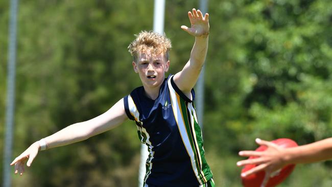 Action from the AFLQ Schools Cup State Finals. Picture: AFLQ.