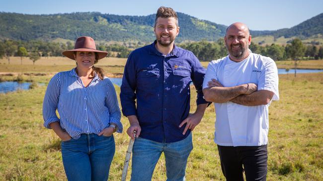 (From left) Star Group Head of Sustainability Amanda Visser, Odonata Foundation CEO Sam Marwood, The Star Gold Coast exec chef Uday Huja.