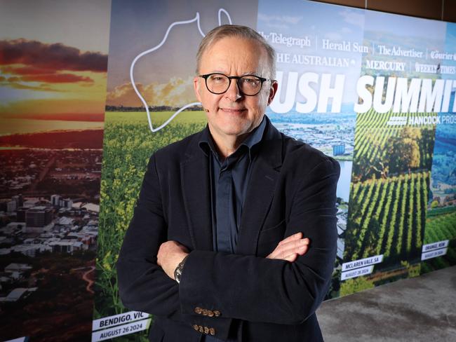 Prime Minister Anthony Albanese, The Courier-Mail Bush Summit, Townsville. Picture: Liam Kidston