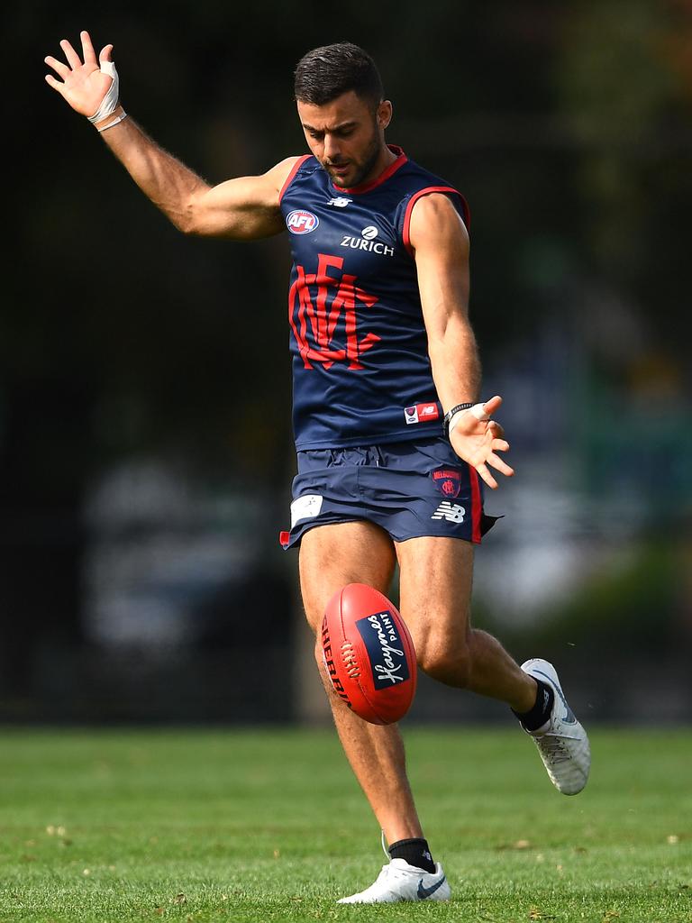 Christian Salem’s left-foot is a weapon for Melbourne off half-back.