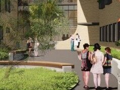 An artist's impression of the proposed redevelopment of the former Queenscliff Community Health Centre at North Manly that was bought by Landcom to be transformed into 37 studio apartments and home units. Picture: Landcom