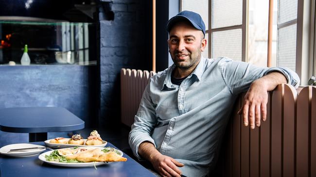 Ettore Bertonadi at the new Madre restaurant on Gilbert Street in Adelaide. Picture: Morgan Sette/AAP