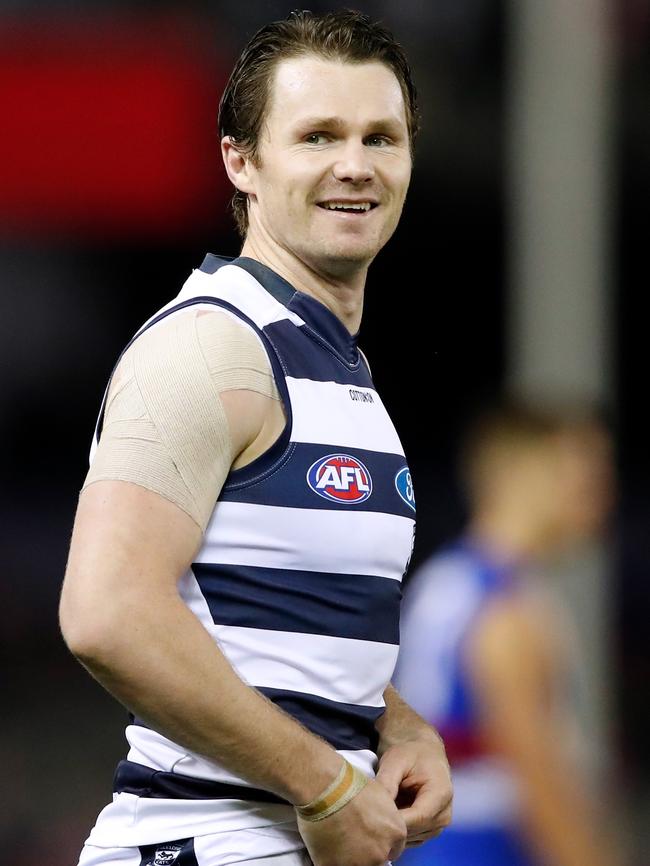 Patrick Dangerfield of the Cats. Picture: Getty Images