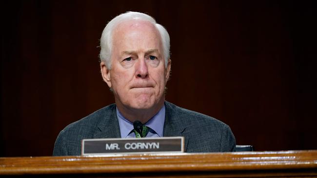 Senator John Cornyn during a Senate Judiciary Committee hearing on a probe of the FBI’s Russia investigation on Capitol Hill in Washington, DC on November 10. Picture: AFP