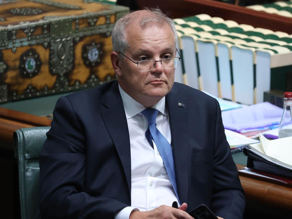 NSW Treasurer Matt Kean awkwardly evaded having to answer if he likes Prime Minister Scott Morrison. Picture: NCA NewsWire / Gary Ramage Picture: NCA NewsWire / Gary Ramage