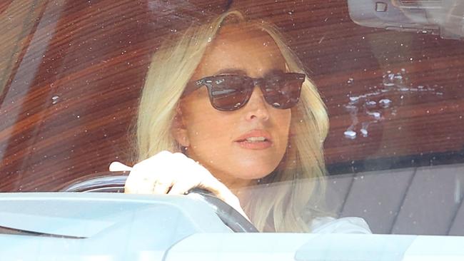 Jackie O pictured leaving the KIIS studios this morning after announcing she had been to rehab. Picture: Backgrid