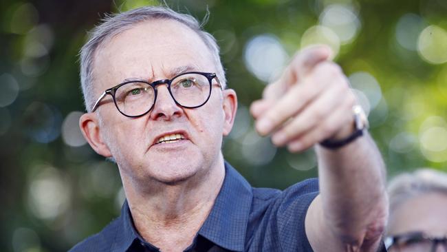 13/5/22 FEDERAL ELECTION 2022. LABOR BUS TOUR.Federal Labor leader Anthony Albanese pictured on Fitzroy Island to discuss his policy on climate change and saving the Great Barrier Reef.  Picture: Sam Ruttyn