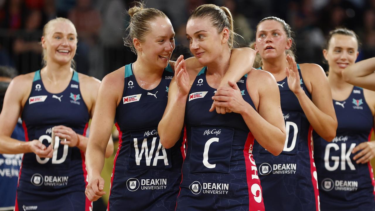 The Vixens are sitting in equal first place on the ladder at the halfway point of the competition, Photo: Getty Images