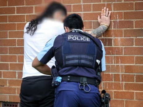 Police making an arrest. Picture: NSW Police