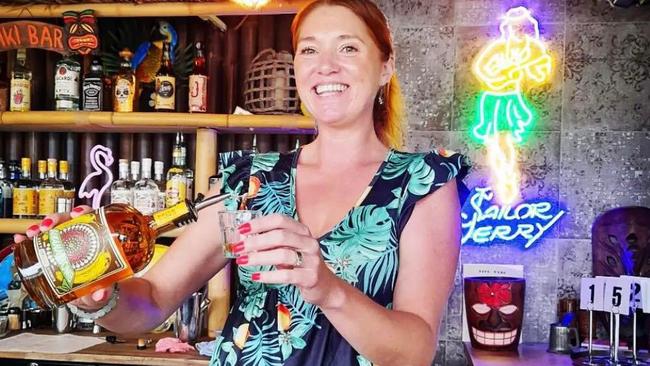 Karen Selkirk in The Tiki Bar Eumundi. Picture: Supplied.