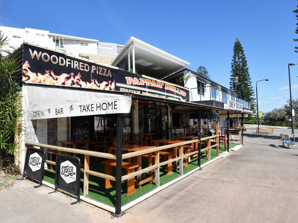 A prime corner site at Kings Beach has come onto the market for the first time in nearly 40 years. Picture: Patrick Woods