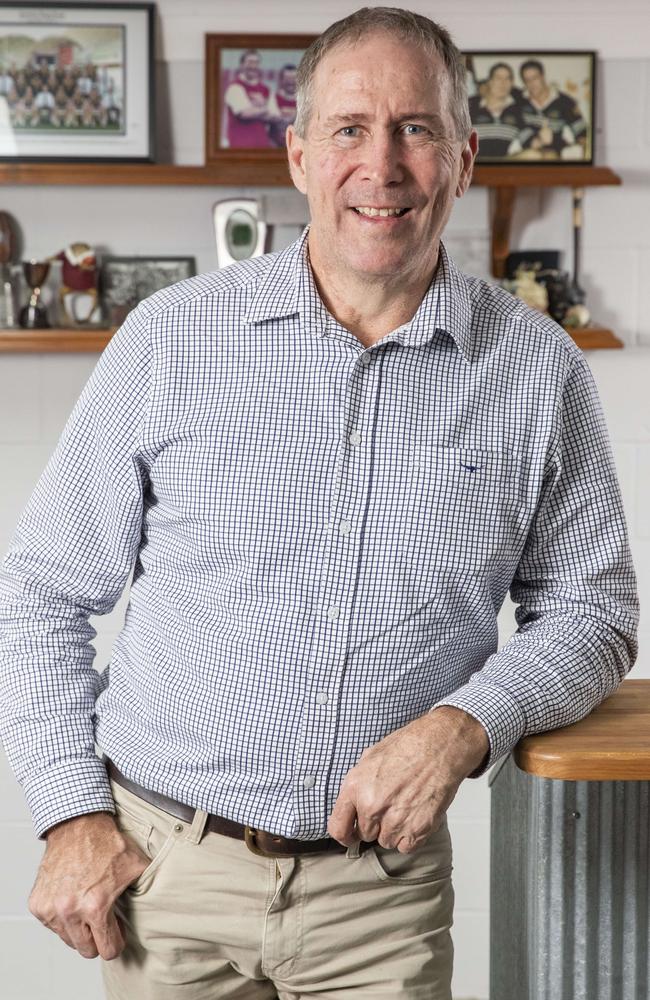 Gavin Allen at his Brisbane home. Picture: Richard Walker