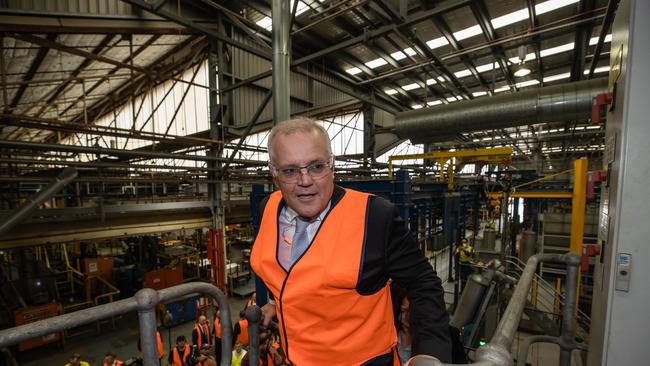 Scott Morrison will unveil a plan to shore up Australia’s domestic fuel supply. Picture: Jason Edwards