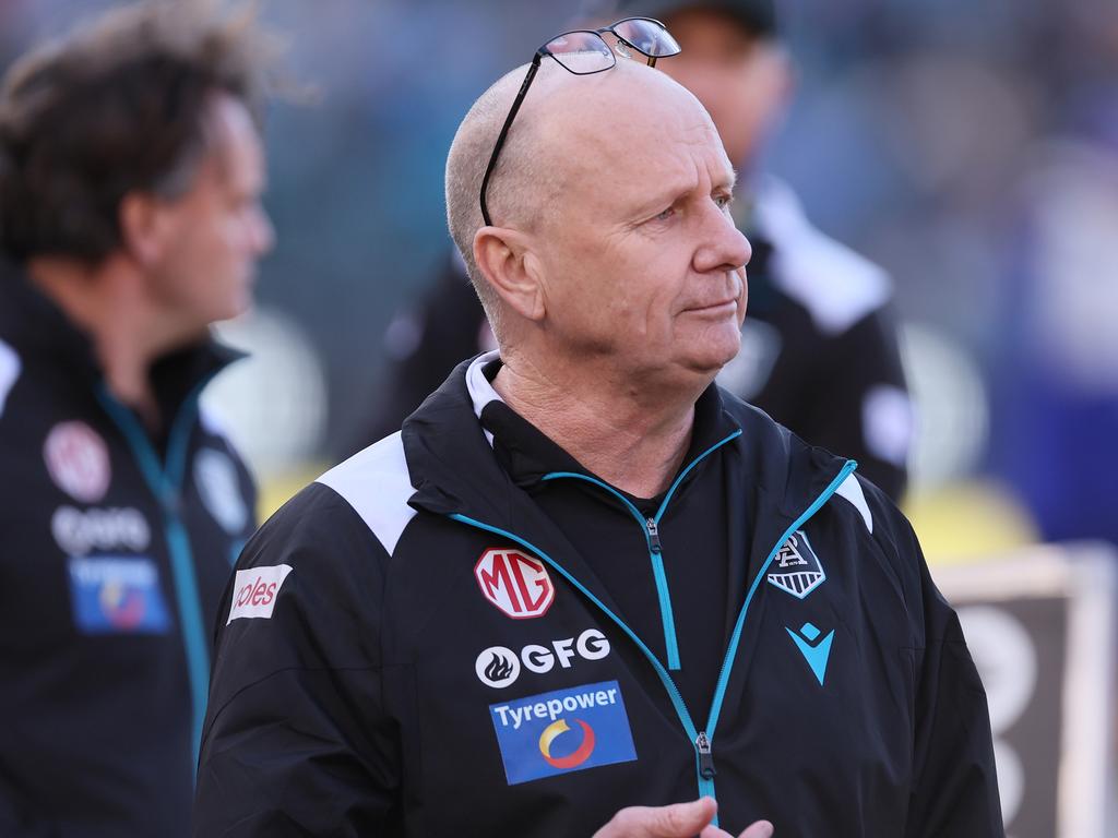 Port Adelaide coach Ken Hinkley. Picture: James Elsby/AFL Photos