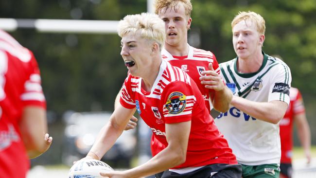 Lexin O'Dea from Illawarra South Coast Dragons. Picture: John Appleyard. Laurie Daley Cup 2025 Round 1, Illawarra South Coast Dragons vs Western Rams at Ron Costello Oval, Shellharbour.  9 February 2025. Picture: John Appleyard