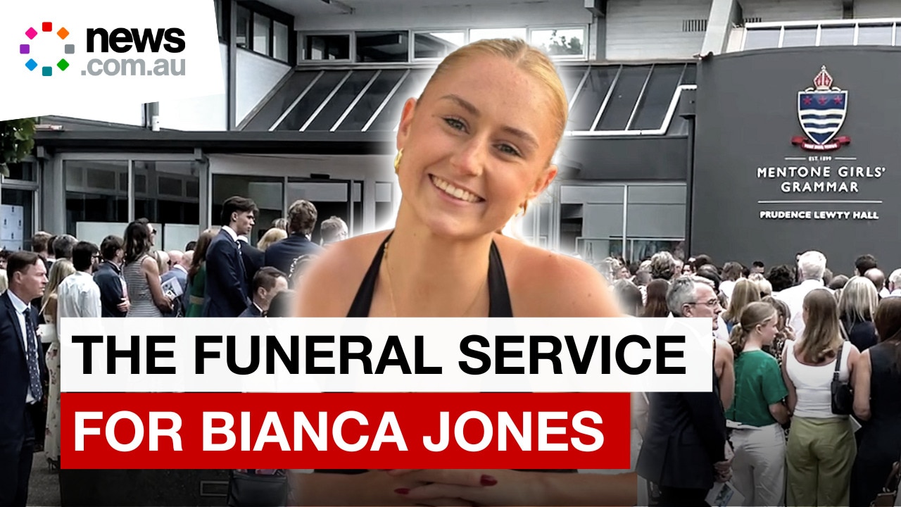 Emotional funeral service is held for Bianca Jones who died in Laos from suspected methanol poisoning