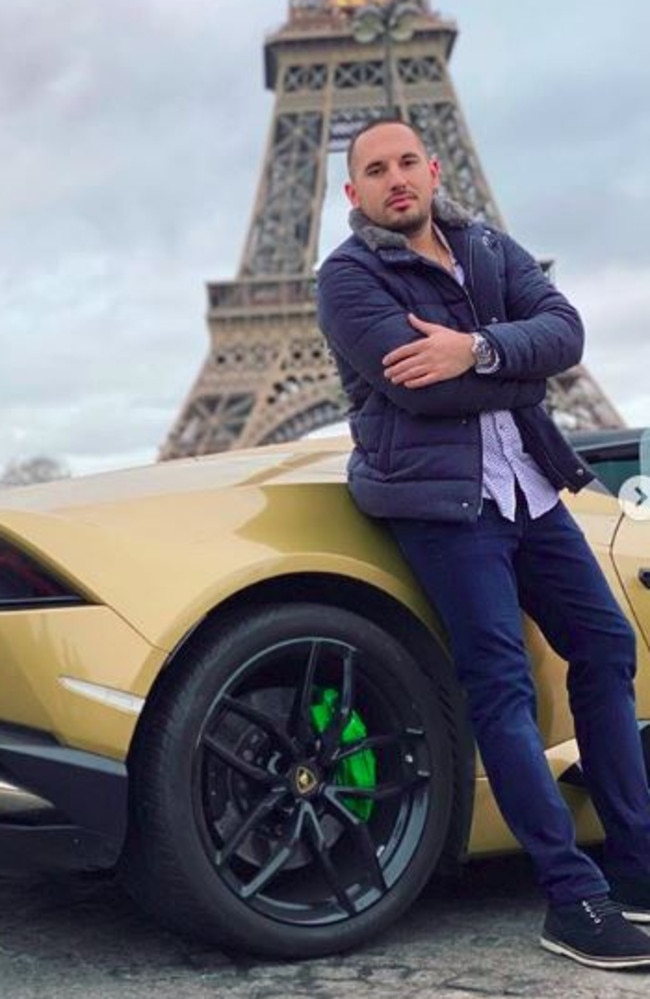 Jacob Keselman, chief executive of Milton Group, outside the Eiffel Tower in a picture from his Instagram feed.