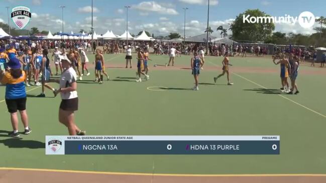 Replay: Netball Queensland Junior State Age Titles Day 1—Northern Gold Coast 13A v Hinterland District Purple (U13)