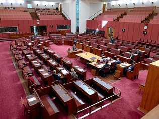 SHAMBLES: Senate business on September 12 was horribly attended. Get used to seeing more farcical behaviour. Picture: MICK TSIKAS