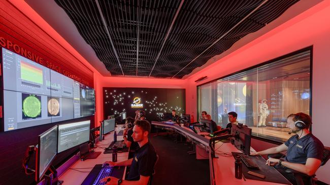 Saber Astronautics’ Mission Control Centre at Lot 14 in Adelaide. Picture: Simon Casson