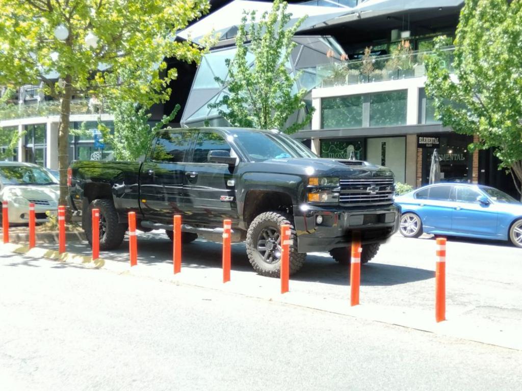 Standard parking sizes may be increased as cars get bigger. Picture: X