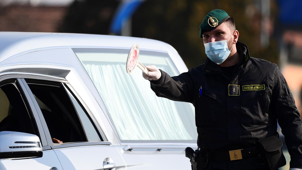 Europe has been plunged into lockdown, as the death toll from the deadly coronavirus continues to rise in Italy. Picture: AFP/Miguel MEDINA