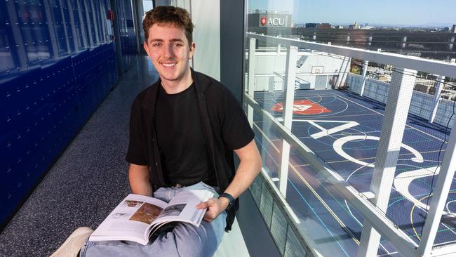 MELBOURNE, DECEMBER 19, 2024: Student about to start his course at Australian Catholic University Clyde Todd. Picture: Mark Stewart