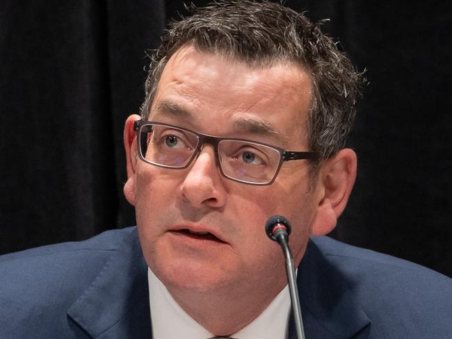 MELBOURNE, AUSTRALIA - NCA NewsWire Photos - 30 AUGUST, 2023: Victorian Premier Daniel Andrews gives evidence to the Royal Commission into Defence and Veteran Suicide in Melbourne. Picture: NCA NewsWire / DVSRC