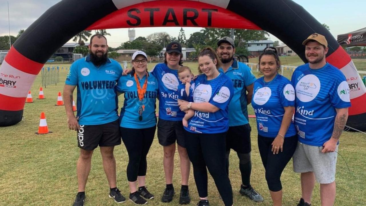 Tom Ryan, Tayla Shanks, Patrick Shanks, Isaac Ward, 9 months, Shea Ward, Ray Ward, Tanika Skinner and Alex Ivory participated in the 2019 Run For MI Life event.