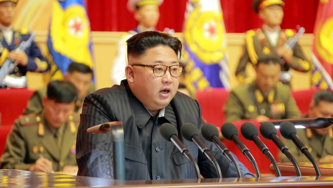 North Korean leader Kim Jong-un decided to fire the missile. Picture: KCNA