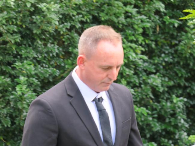 Glassford arriving at Gosford District Court on Thursday. Picture: NewsLocal