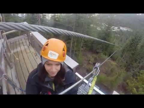 EXTREME:    Awesome Zipline Video From Whistler Mountain in Canada   March 2015