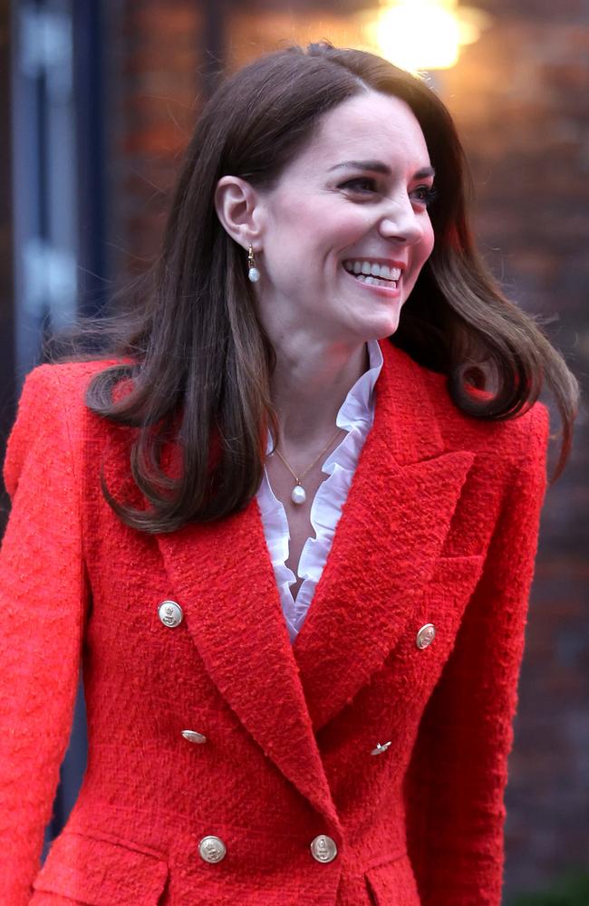 She was all smiles during a trip to Denmark. Picture: Getty Images