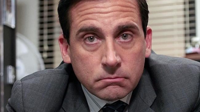 Actor Steve Carrell in a scene from TV series 'The Office'.