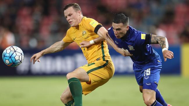 Australian fullback Brad Smith in action against Thailand.