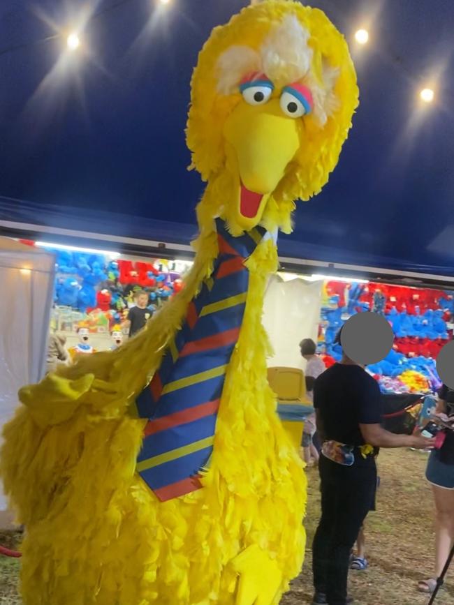 Police are investigating after a Big Bird costume was stolen from the Sesame Street Circus Spectacular at Bonython Park. Picture: SA Police