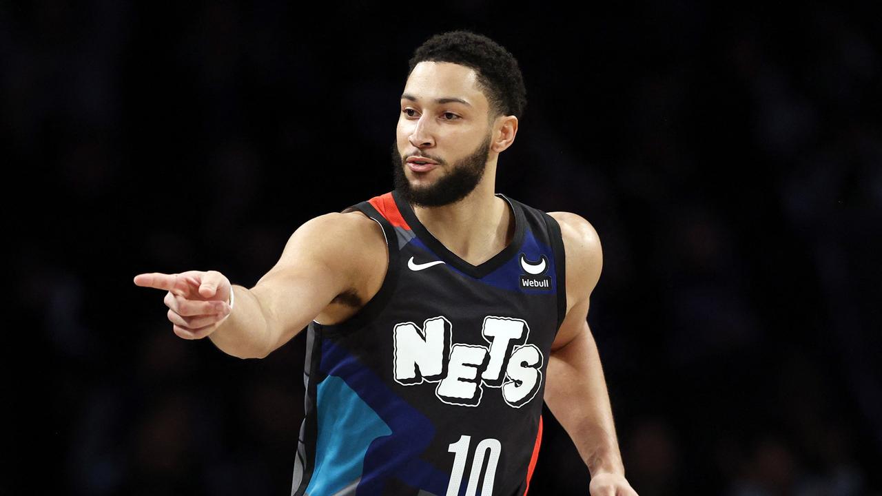 Ben Simmons won’t face the Suns after he was ruled out with a knee injury just two days after he made a stunning return to the court. Picture: Sarah Stier / Getty Images North America