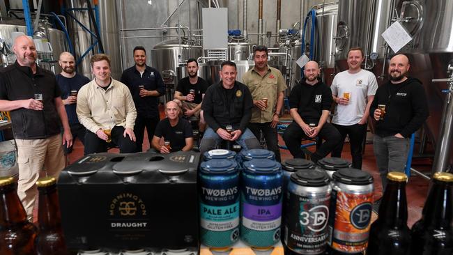 The local brewers from the Mornington Peninsula are ready for customers to get back on the beers in person. Picture: Penny Stephens