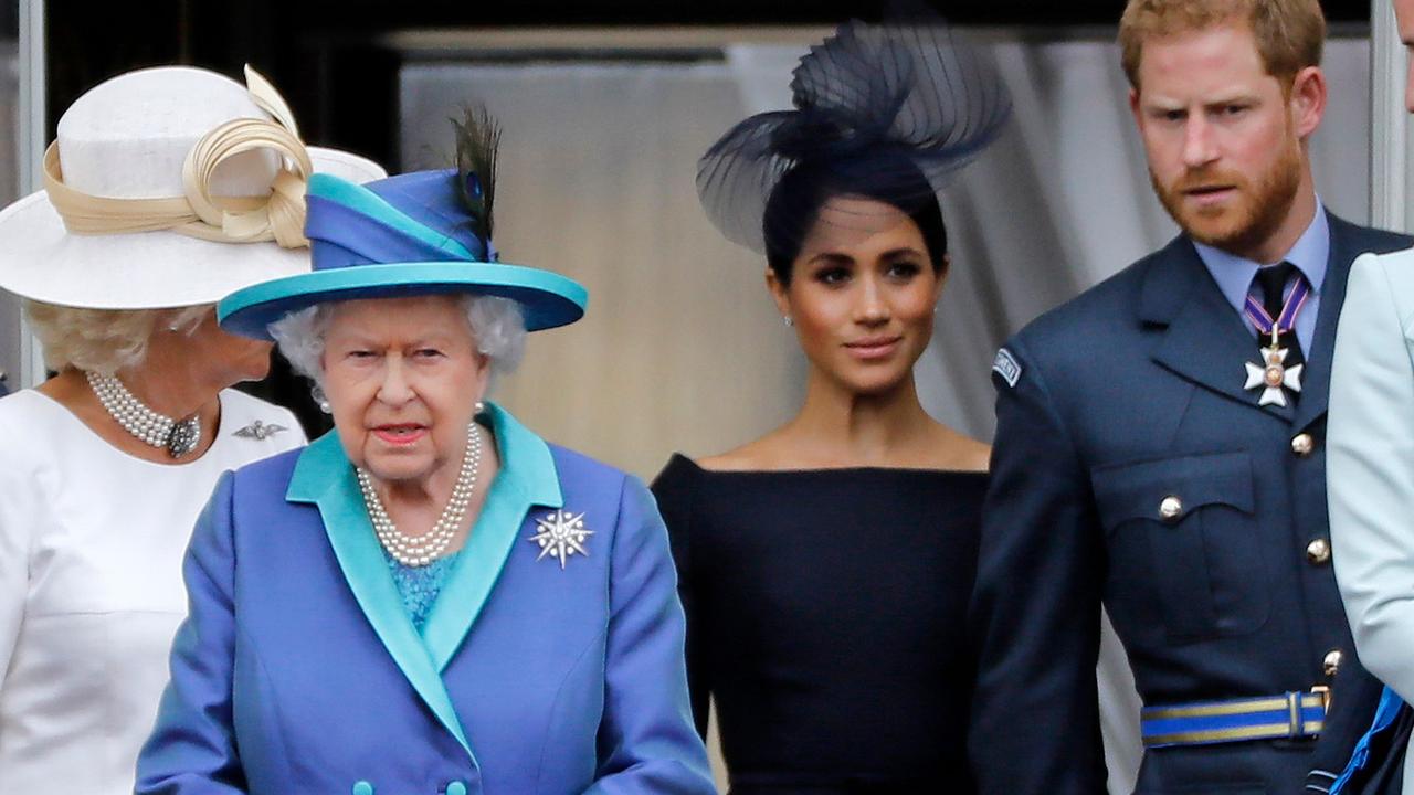 The Queen has to balance her roles as mother, grandmother, great-grandmother and sovereign. Picture: Tolga Akmen/AFP