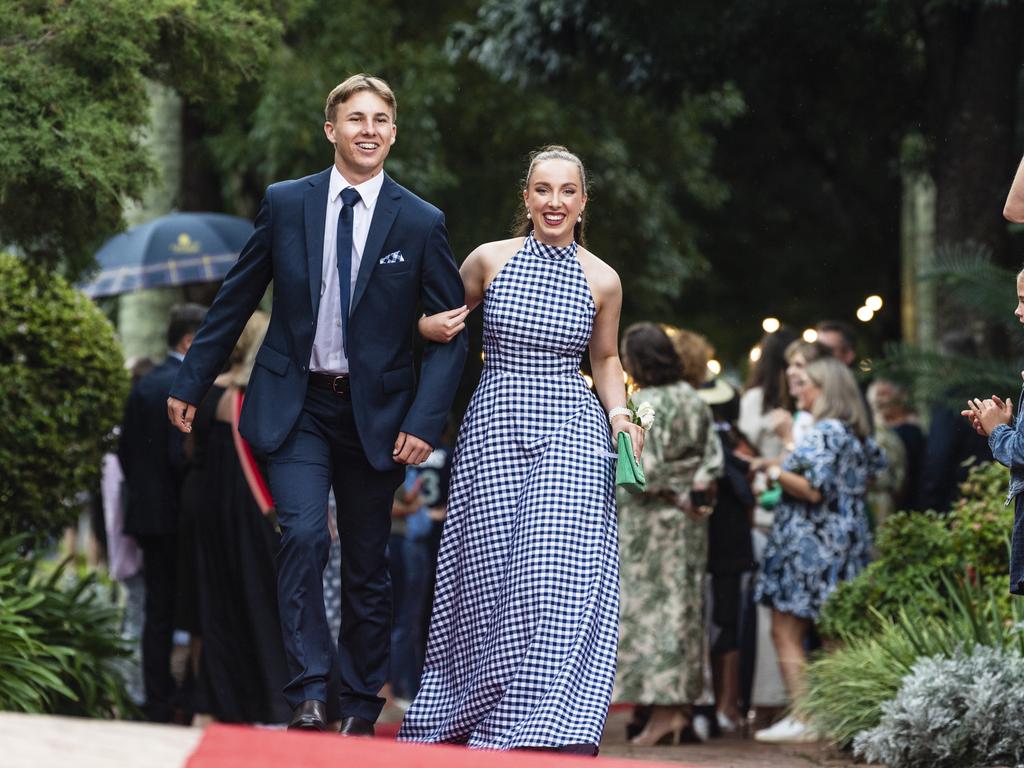 Isabella Horsburgh and Cormack Wainwright at Fairholme College formal, Wednesday, March 29, 2023. Picture: Kevin Farmer