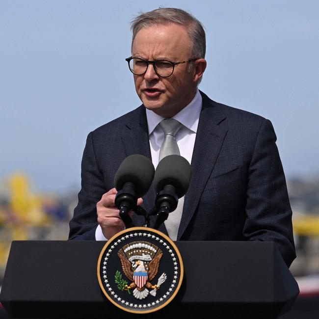 Anthony Albanese has done well on the world stage, projecting strength and relevance. Picture: AFP