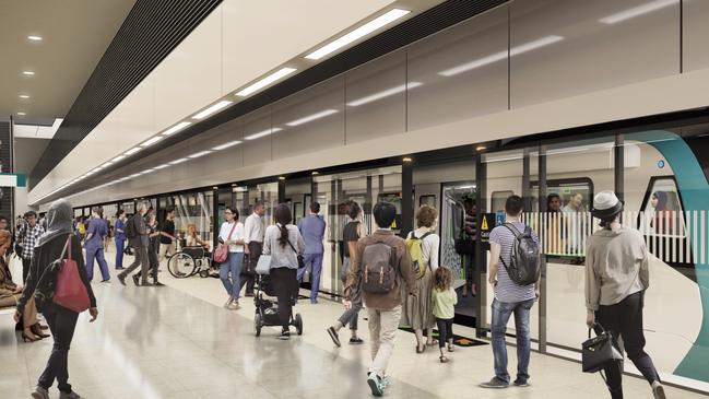 A series of above ground and underground rail links will connect the Airport to western and south west Sydney. Picture: Supplied