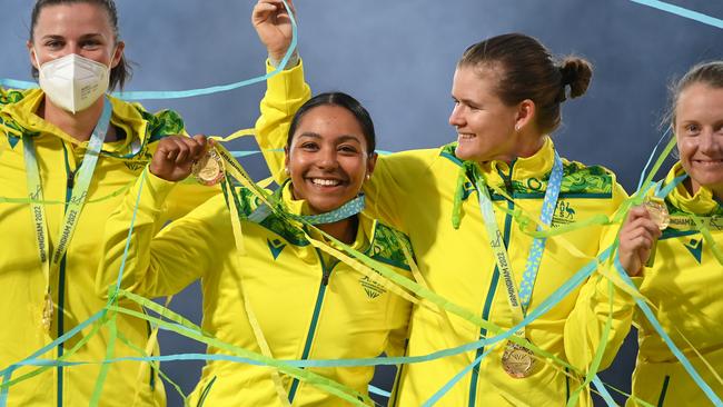 Alana King starred for the Australian team that won the women’s T20 cricket gold medal at the Birmingham 2022 Commonwealth Games. Picture: Getty