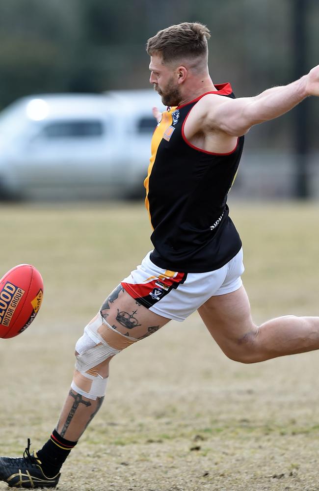 GFL: South Barwon v St Joseph's. No 8 Josh Hovey for St Joseph's.